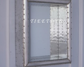 Tieetdye Aviator Mirror Vintage Jet Engine Cowling with Artistic Flair