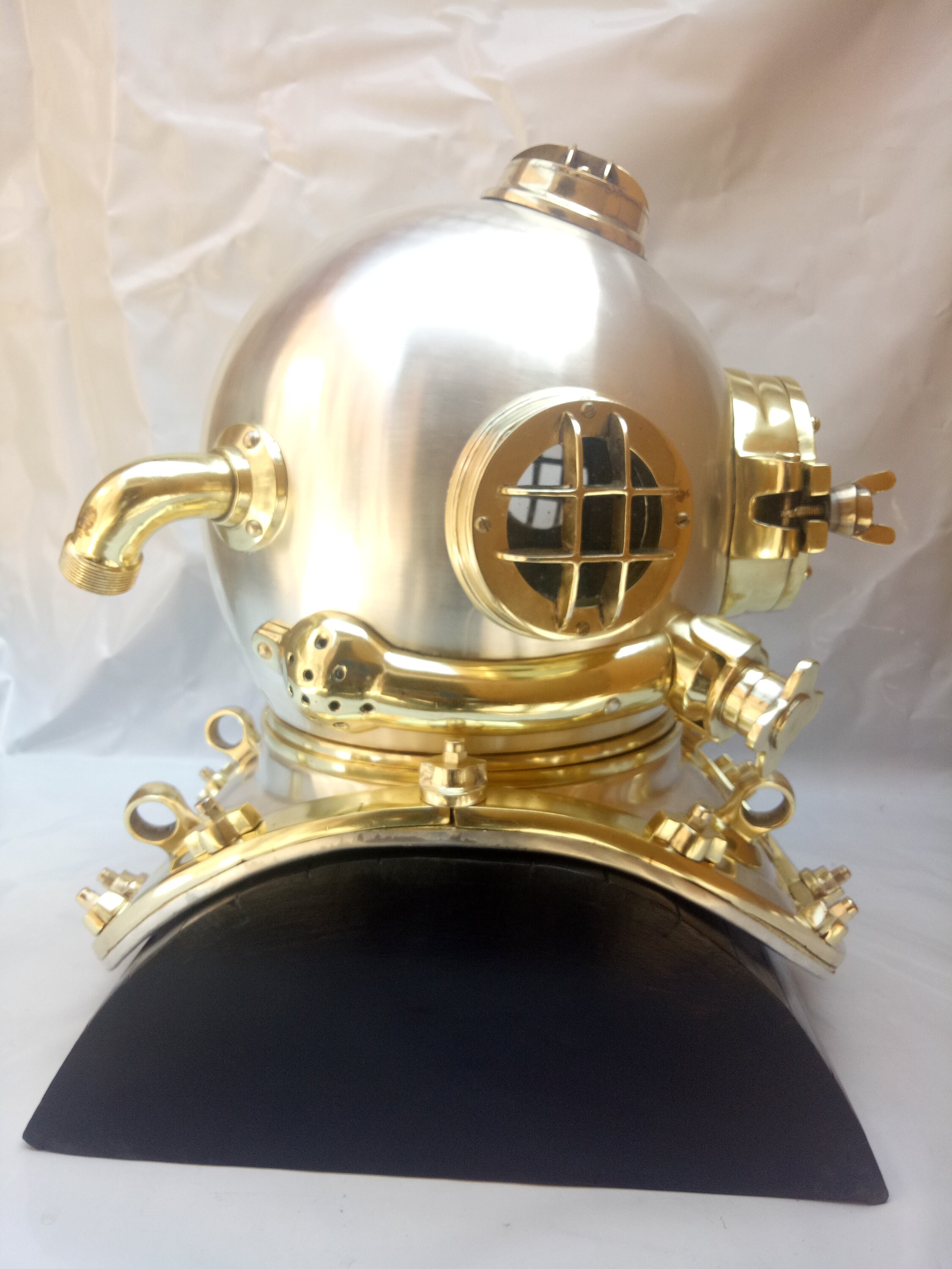 Antique Vintage Diving Divers Helmet Solid Steel US Navy Mark V Full ...