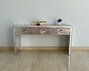Tieetdye Aviator Console Table Industrial Style, Stylish Living Home Deco