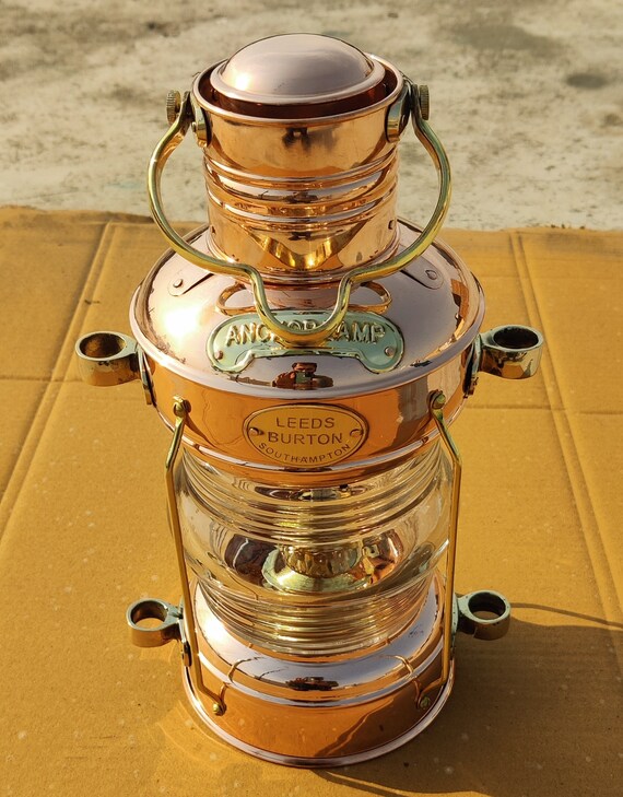 真鍮ランタン 真鍮&銅アンカーランプ リードバートン 船舶ランプ