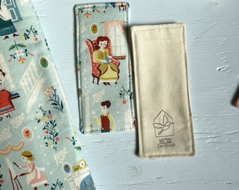 Little Women fabric bookmark, spring fabric bookmark