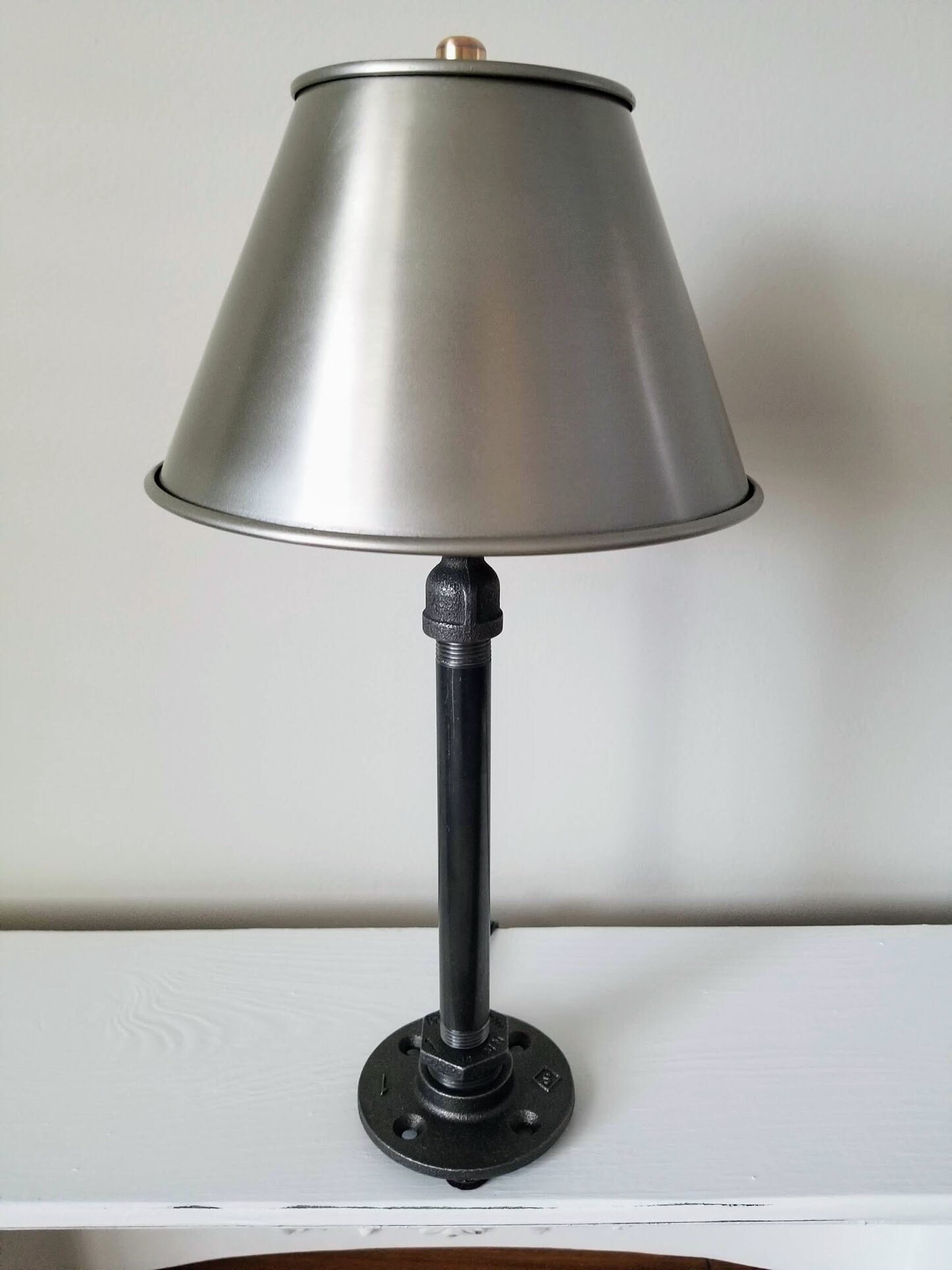 Industrial Table Lamp With Steel Shade. Industrial Desk Lamp. Etsy