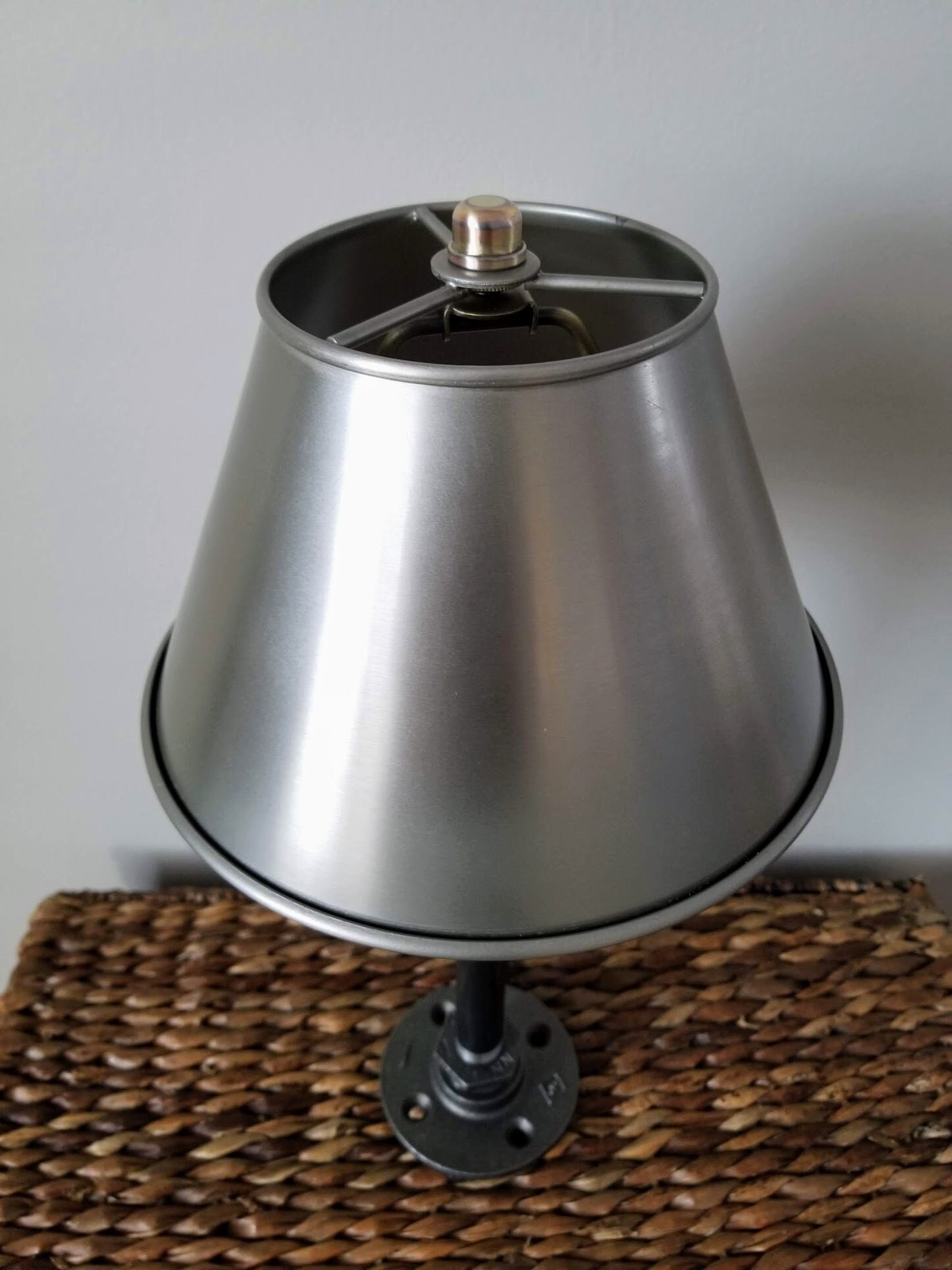 Industrial Table Lamp With Steel Shade. Industrial Desk Lamp. Etsy