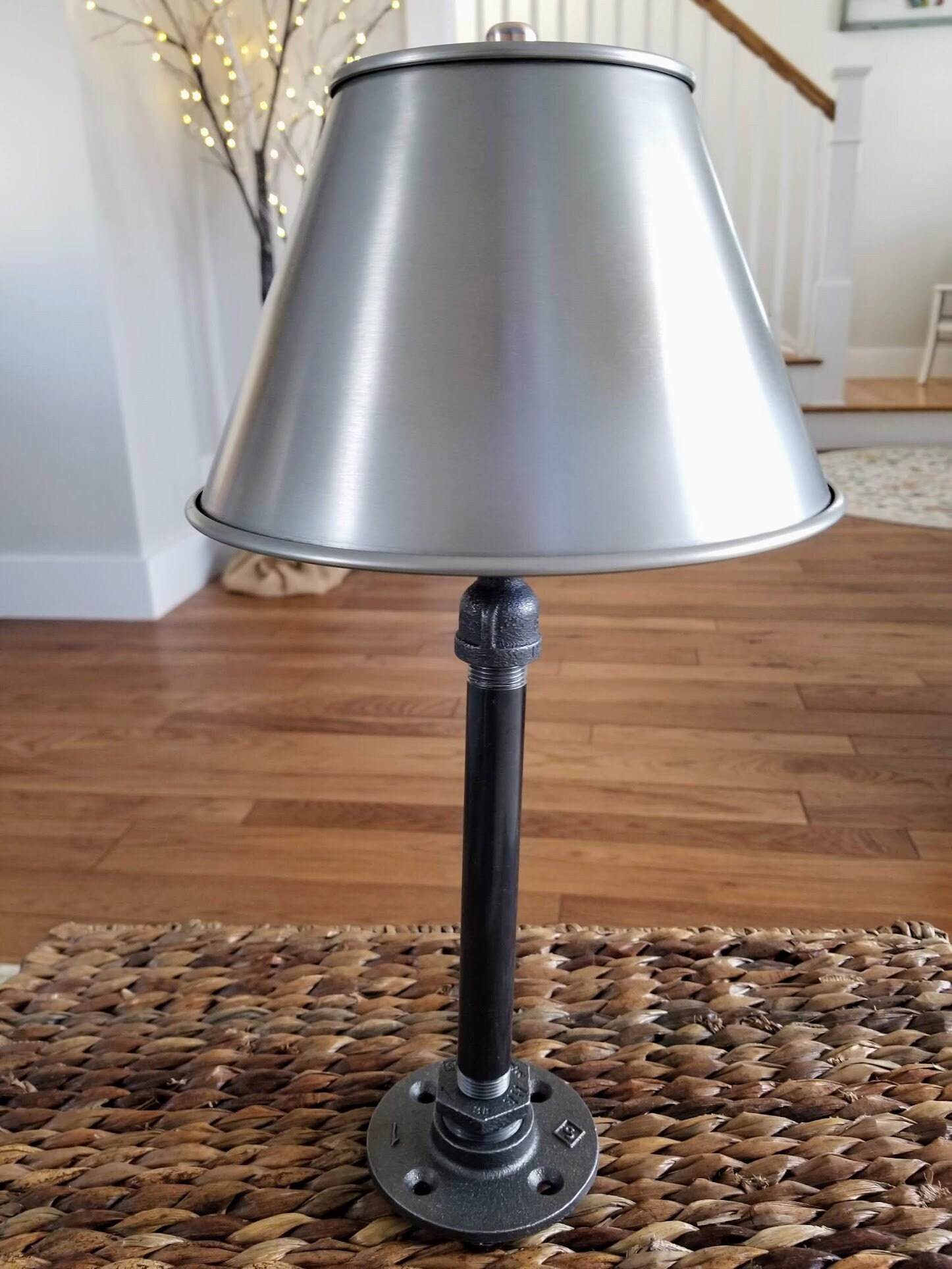 Industrial Table Lamp With Steel Shade. Industrial Desk Lamp. Etsy