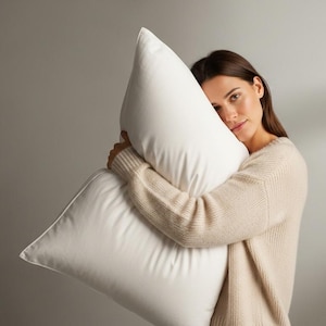 22x41 Cotton Pillow Insert: Alternative Down, Luxury Bedding