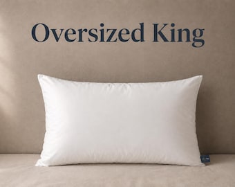 23x35 Oversized King Pillow Insert, Down Alternative Pillow Form, Cotton Cover, Polyester Fill, Pillow Sham Insert