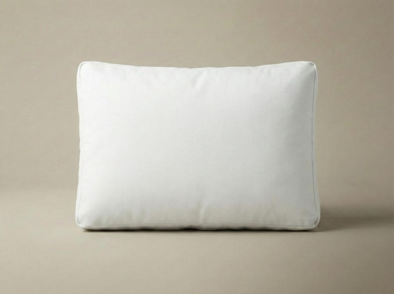 Cotton Pillow Insert Cover with Zipper, Cushion Inner Case Without Filling, Pillow Liner Cover, Custom Size Throw Pillow Cover image 8