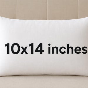 10x14 Pillow Insert, Small Lumbar Pillow Form, Cotton Cover, Down Alternative Filling, Decorative Throw Pillow Insert