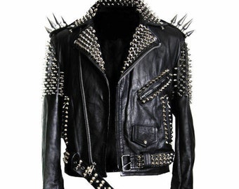 leather jackets with spikes