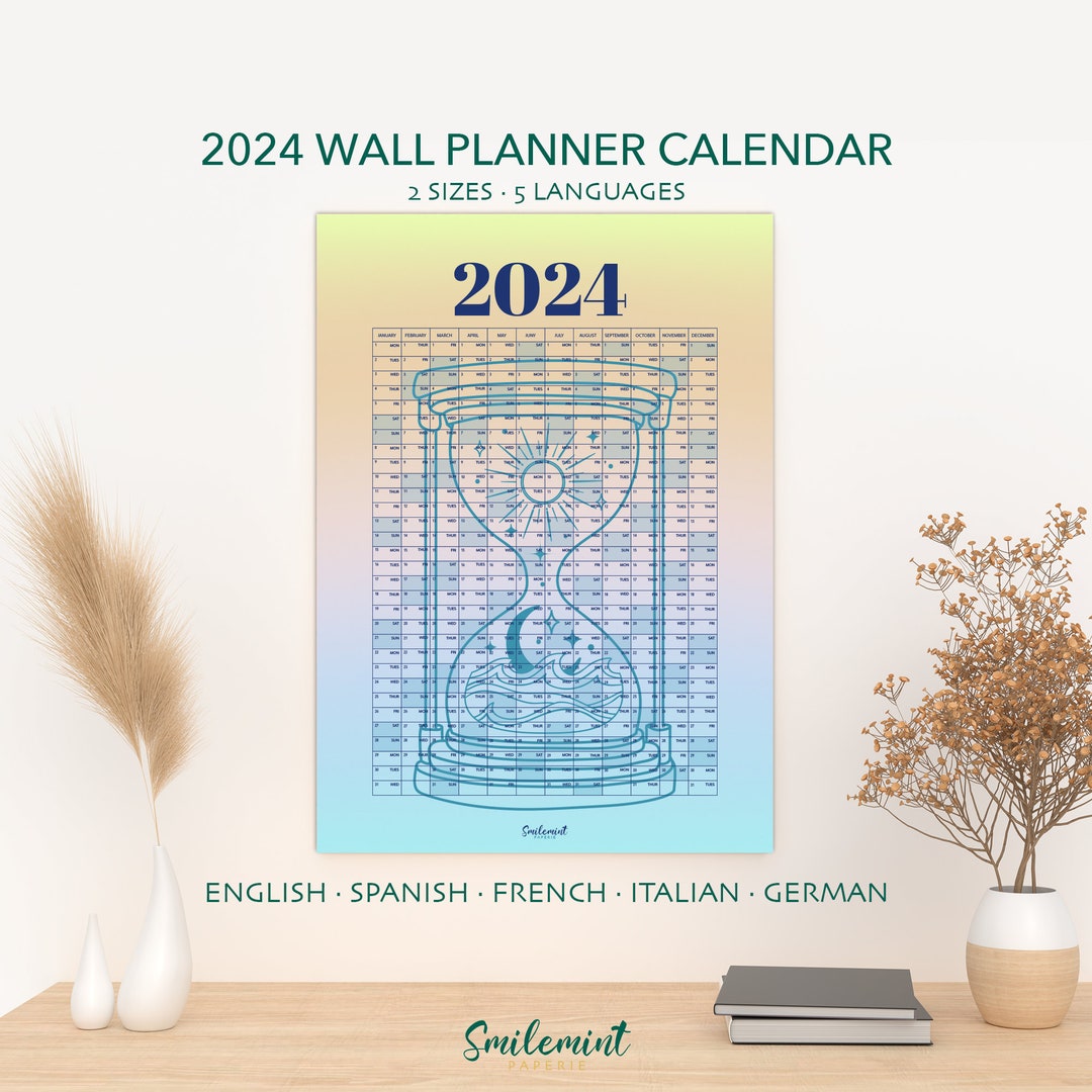 2024 Year Wall Planner 2024 Calendar Planner Annual Planner 50x70cm/a3