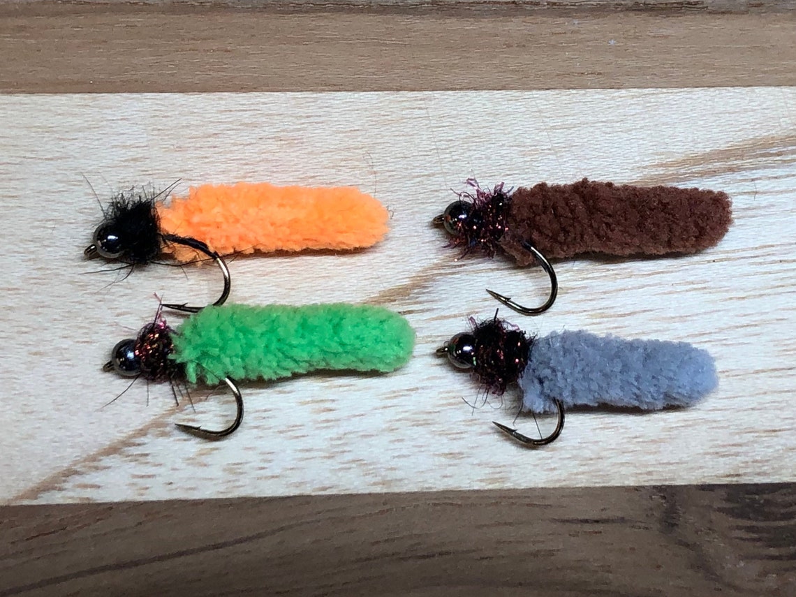 Mop fly Trout Attractor Mop Flies Euro Nymphing Flies Hand Etsy