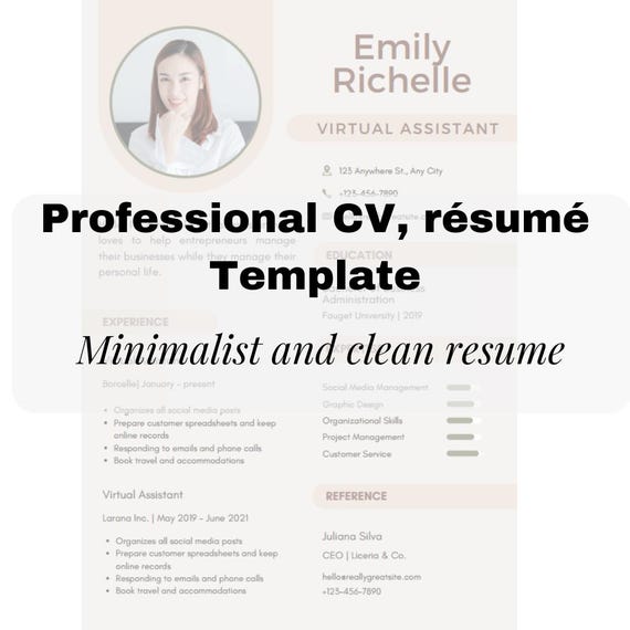 Professional Resume Template | Modern CV Design | Editable & ATS-Friendly