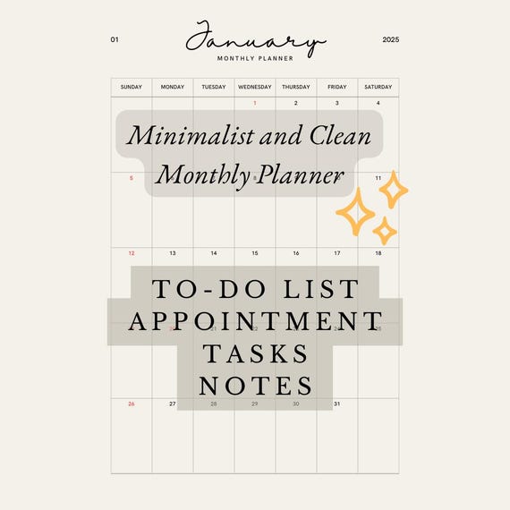 Monthly Planner: Printable To-Do List (PDF)