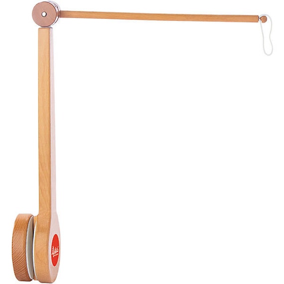 Holder for mobile, wooden rack
