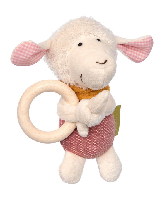 Rattle grasping toy baby sheep