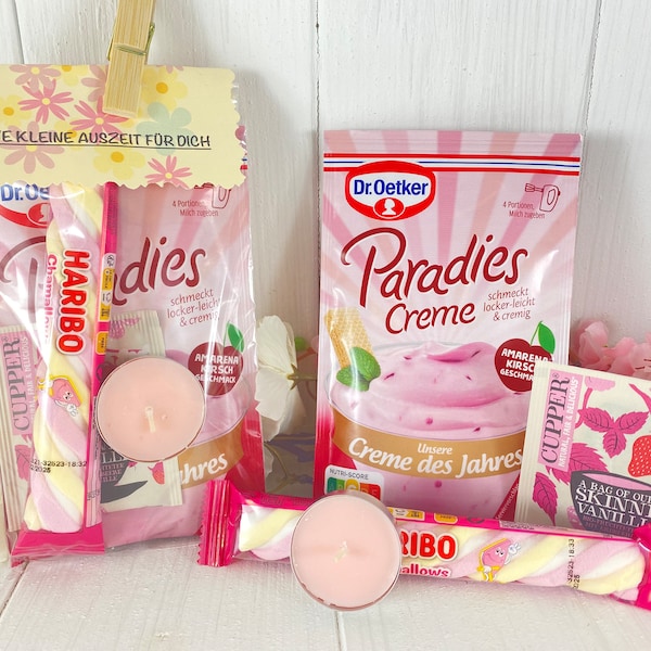 Geschenktüte kleine Auszeit Wohlfühl Geschenk Entspannung Paradiescreme Gastgeschenk