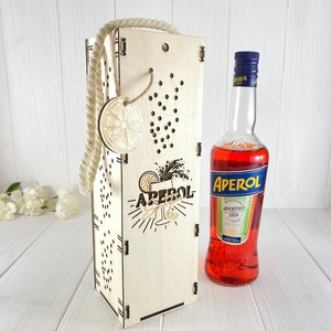 Opakowanie upominkowe z lampą Aperol, personalizowany uchwyt na napoje na 1 butelkę upominku na imprezę Aperol Joyride