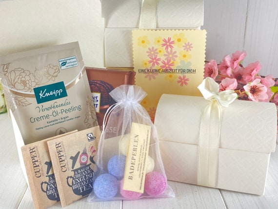 Gift box small time out feel-good gift relaxation Mother's Day birthday girlfriend Valentine's Day Christmas