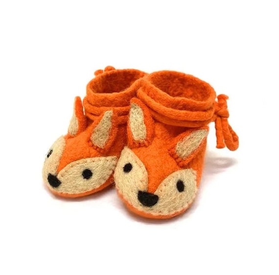 Felt shoes baby fox rabbit mouse bear