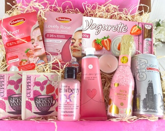 Caja de regalo personalizada para mujer Mujer, Belleza, Novia, Bienestar, Día de San Valentín, Día de la Madre, Corazón, Rosa