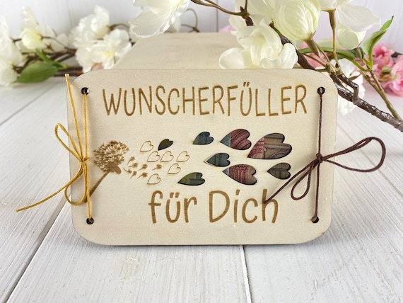 Wish Fulfiller Personalized Cash Gift Money Card Dandelion Heart