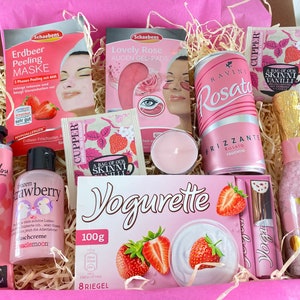Frauen Personalisierte Geschenkbox Frauen, Beauty , Freundin, Wellness, Valentinstag, Muttertag, Herz, Rose Box Rosa 1