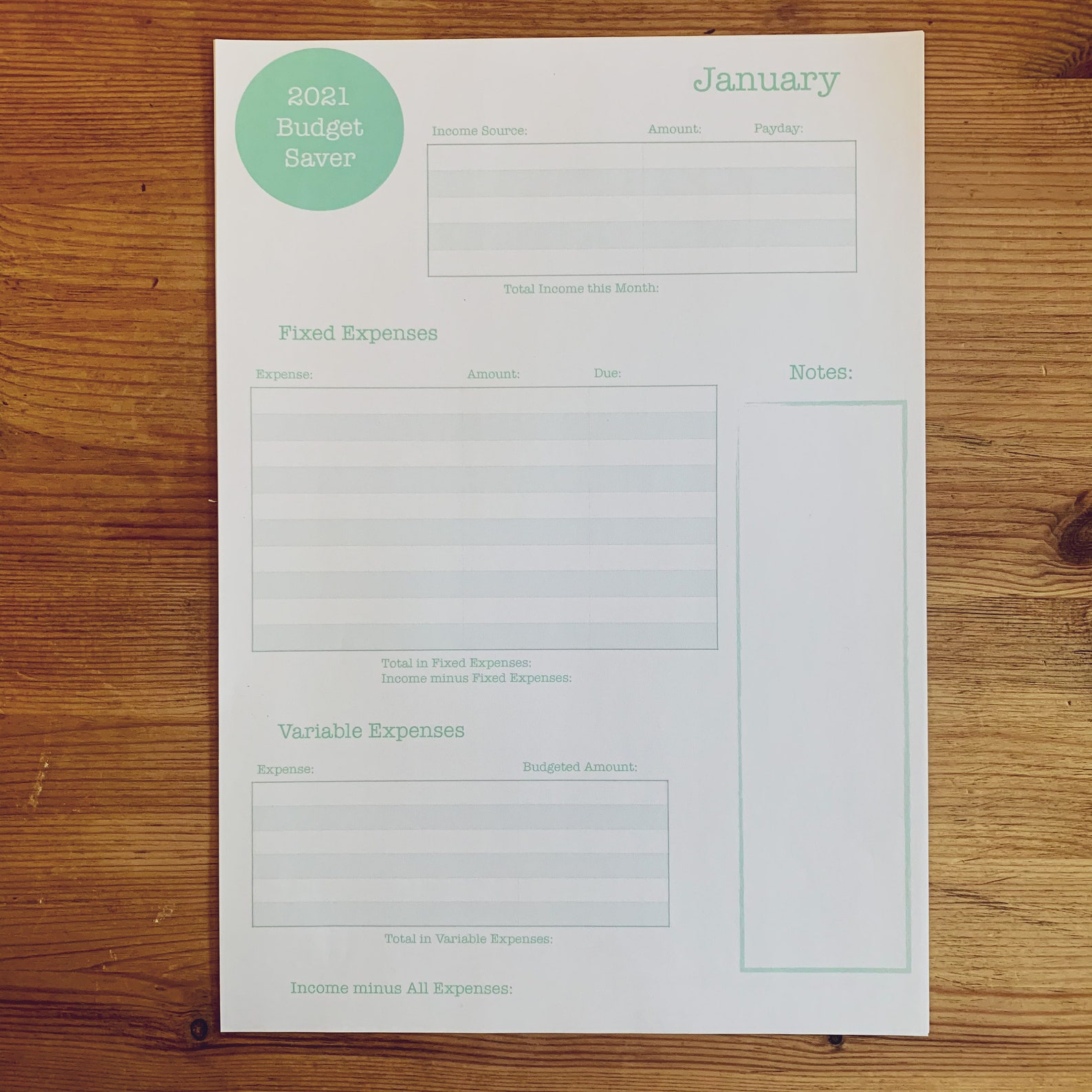 2021 budget planner printable 2021 budget planner printable