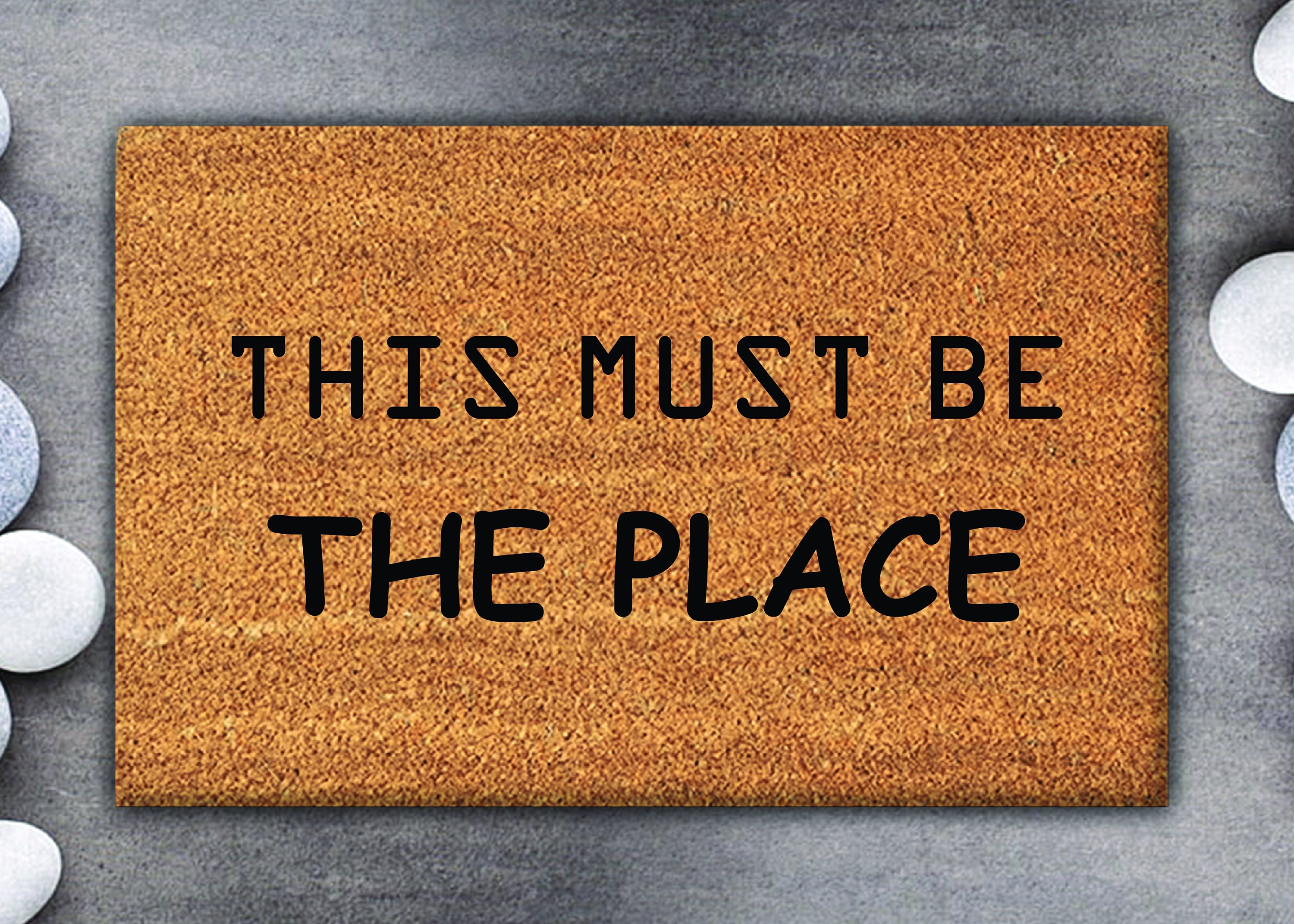 This Must Be The Place Doormat Housewarming Gift Welcome | Etsy This Must Be The Place Doormat