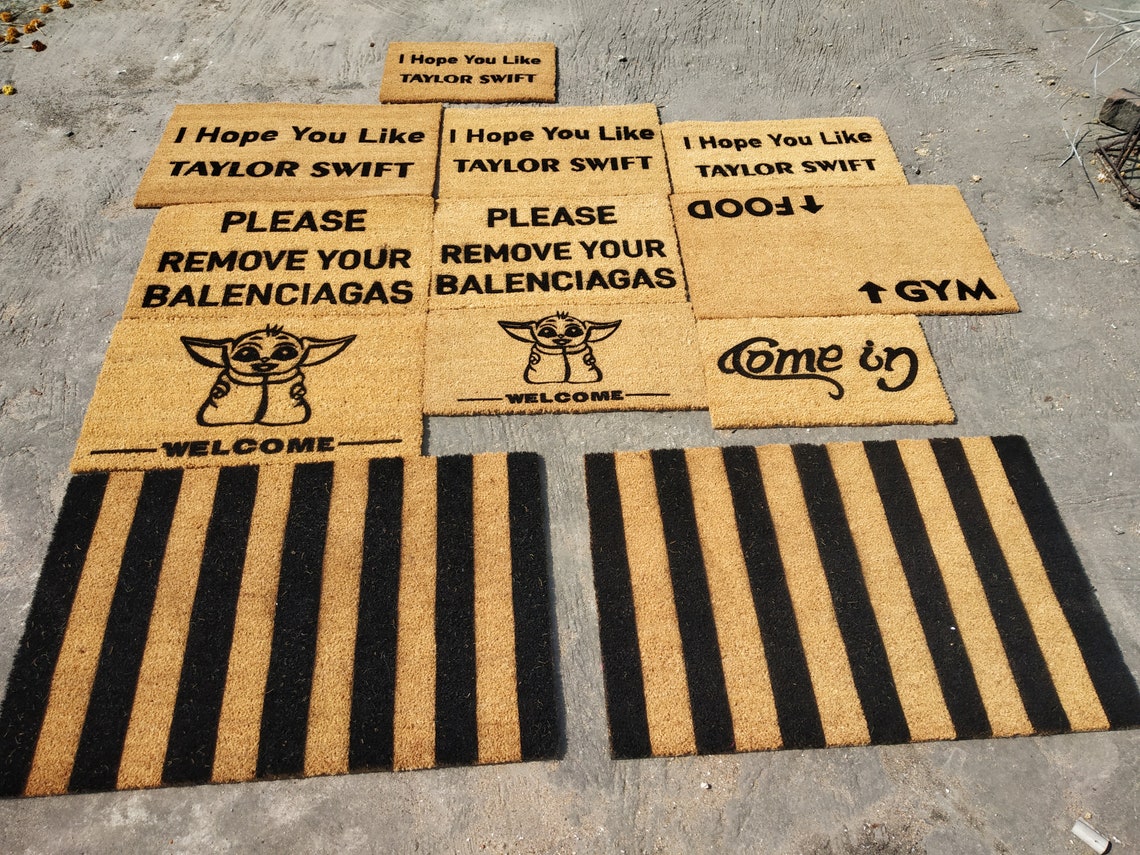 Go Away Doormat Monty Python The Holy Grail Door Mat Go Away Etsy