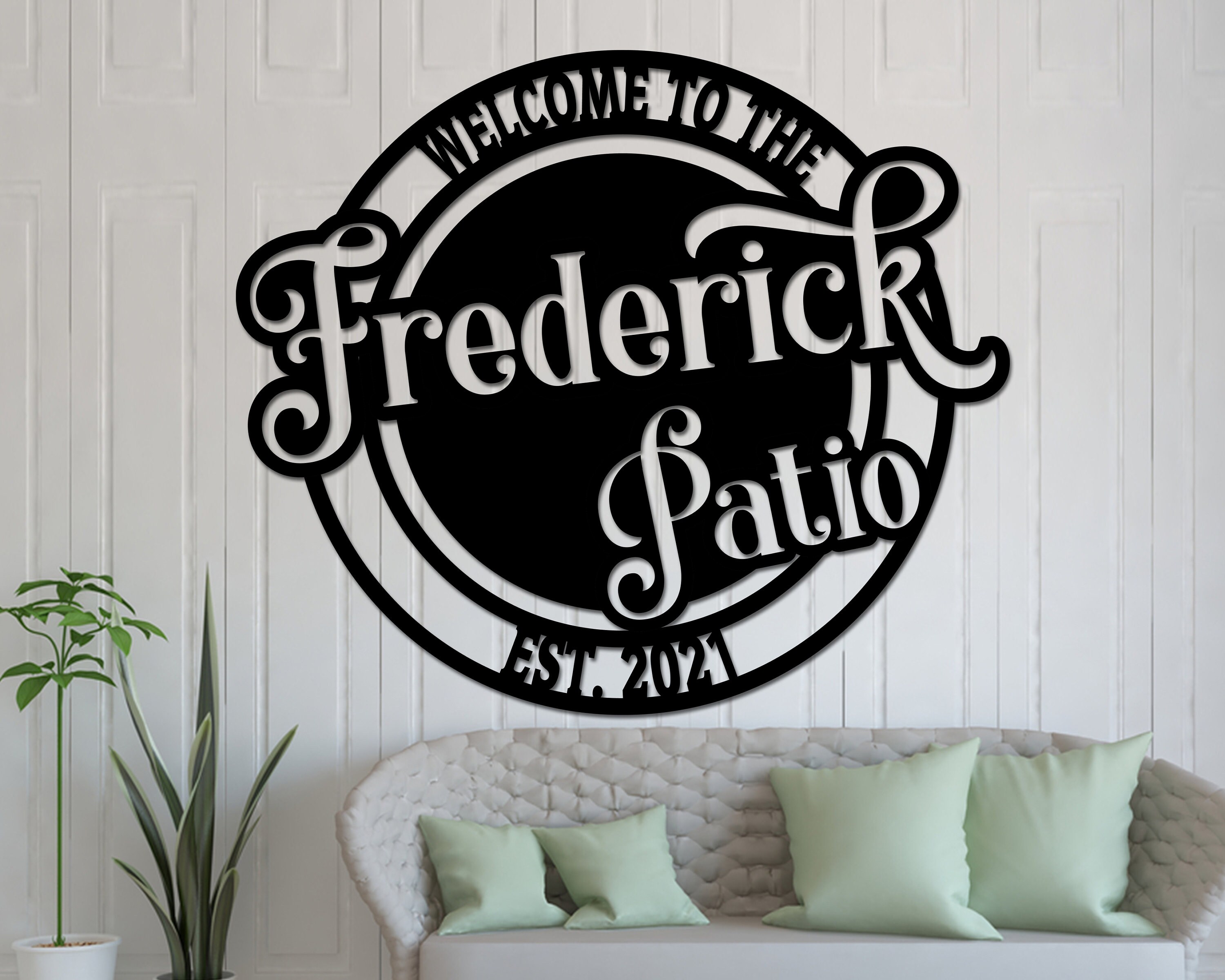 Patio Metal Sign Personalized To The Patio with Etsy