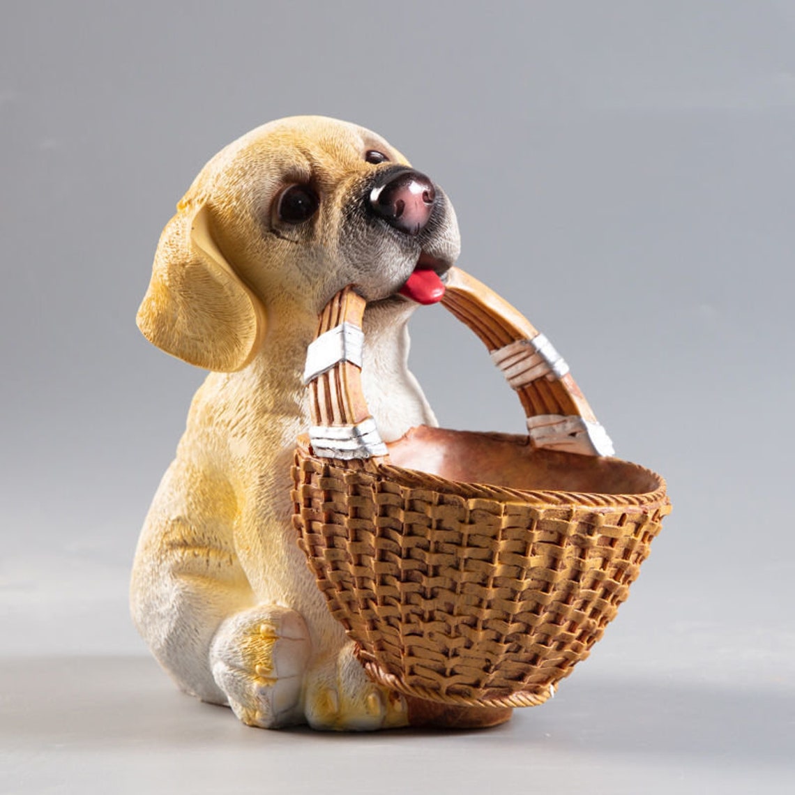 Dog statue storage decoration resin sculpture resin art Etsy