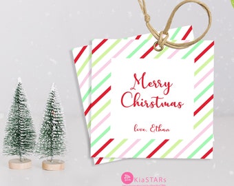 Editable Christmas Gift Tags, Christmas Gifts, Teacher Gifts, Cookie tag, Gift Labels, Merry Christmas Holiday Tag- INSTANT DOWNLOAD