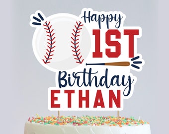 Personalized Baseball Cake Topper, Boy Sports Birthday, Little Slugger Baseball, Baseball Party Cake toper,Baseball Team Party Theme Digital