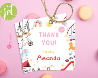 Playground Park Party tags, Outdoor and Indoor Climbing Party favor tags , Kids Climbing thank you tags, Adventure Party Theme Theme digital