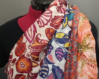 Liberty cotton voile scarf limited edition