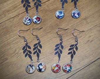 Liberty foliage earrings