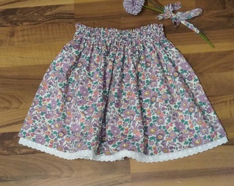 Customizable * Liberty skirt and English embroidery, baby and child, made to measure