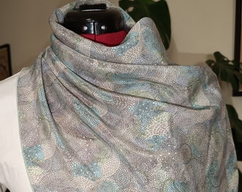 Liberty Luna silk crepe scarf or snood