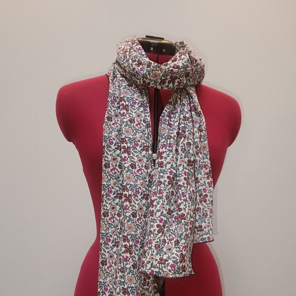 Liberty cotton crepe scarf 2 colors