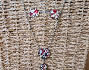 Liberty necklace and earrings set, unique model