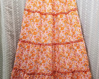 Liberty Betsy Clementine boho maxi skirt, customizable and made to measure