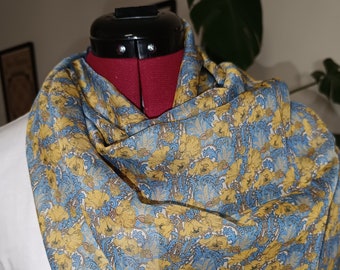 Liberty silk muslin scarf or snood Clementina collection