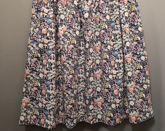 Curvy size women's skirt, sizes 44 to 60, Liberty print of your choice