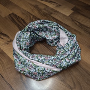 Liberty Strawberry Tree double snood and cotton gauze