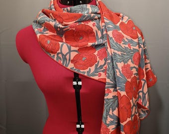 Liberty Beatrice Maud crepe de chine silk scarf