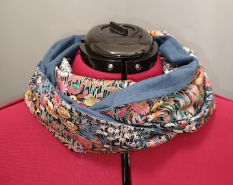 Double Liberty snood neck warmer Faria Flower