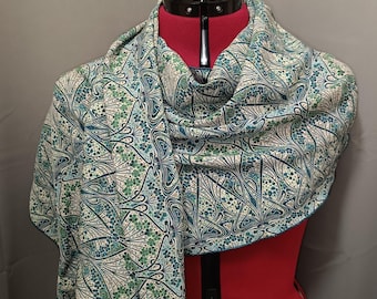 Liberty crepe de chine silk scarf Ianthe Blossom A