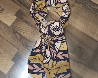 Liberty crepe de chine silk scarf Heritage Bouquet