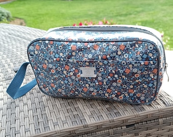 Trousse de toilette Liberty imperméable, plusieurs imprimés disponibles