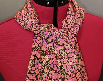 Liberty silk scarf, crepe de chine, Wiltshire
